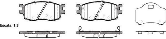FRONT DISC BRAKE PADS - HYUNDAI ACCENT , i 20 05- 120802