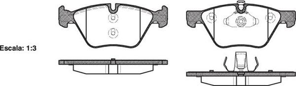 Remsa FRONT DISC BRAKE PADS - BMW SER 3 E9# SER 5 E6#