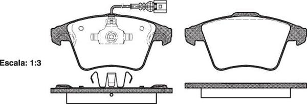 Remsa FRONT DISC BRAKE PADS - AUDI / VW TRANSPORTER T5 03-