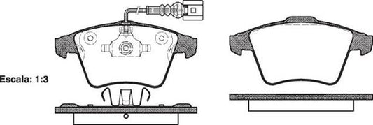 FRONT DISC BRAKE PADS - AUDI / VW / PORSCHE TOUAREG,CAYENNE 02- 104522
