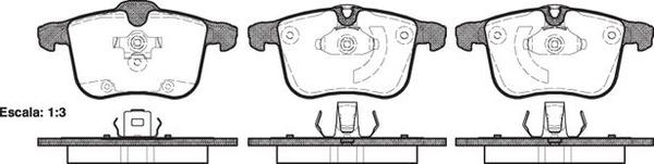 Remsa FRONT DISC BRAKE PADS - HOLDEN VECTRA C 02-
