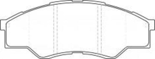 DB1741 E FRONT DISC BRAKE PADS - TOYOTA HILUX KUN1# 05-08 126600