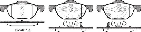 Remsa FRONT DISC BRAKE PADS - HONDA ACCORD CL,CM 03-