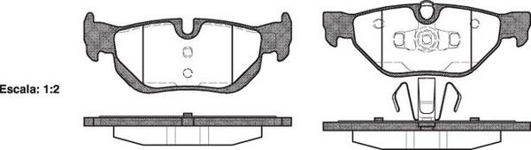 Remsa REAR DISC BRAKE PADS - BMW SER 1 E8# SER 3 E9# X1 E84