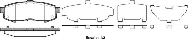 Remsa Rear Brake Pads - Mazda MPV 04- DB1729 E