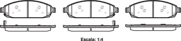Remsa FRONT DISC BRAKE PADS - JEEP COMMANDER GRAND CHEROKEE 05-