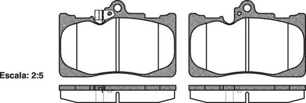 Remsa FRONT DISC BRAKE PADS - TOYOTA LEXUS GS# 04-