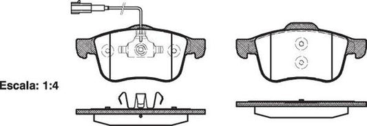 FRONT DISC BRAKE PADS - ALFA 159, BRERA, SPIDER 05- 118302