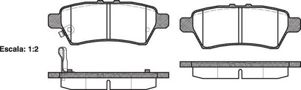 Remsa REAR DISC BRAKE PADS - NISSAN PARTHFINDER R51 05- DB1919 E