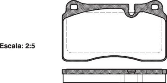 FRONT DISC BRAKE PADS - LAND RANGE ROVER III 05- 120010