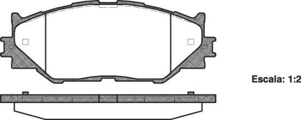 Remsa FRONT DISC BRAKE PADS - LEXUS IS# 05- DB1852 E