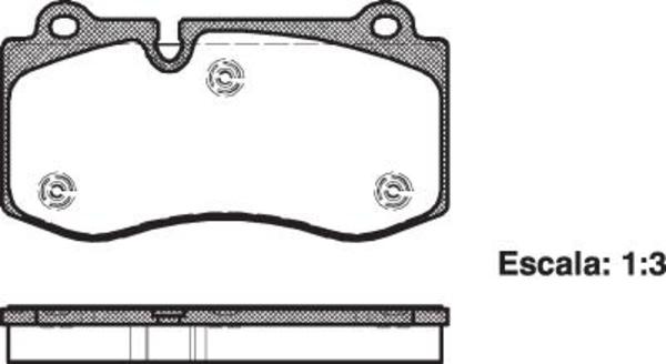 Remsa FRONT DISC BRAKE PADS - MERCEDES BENZ S CLASS 05- DB2057 E