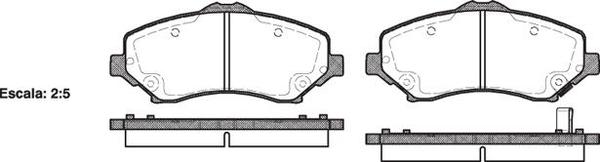 Remsa FRONT DISC BRAKE PADS - DODGE NITRO , JOURNEY 07- DB2002 E