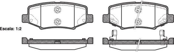 Remsa REAR DISC BRAKE PADS - DODGE NITRO , JOURNEY 07-