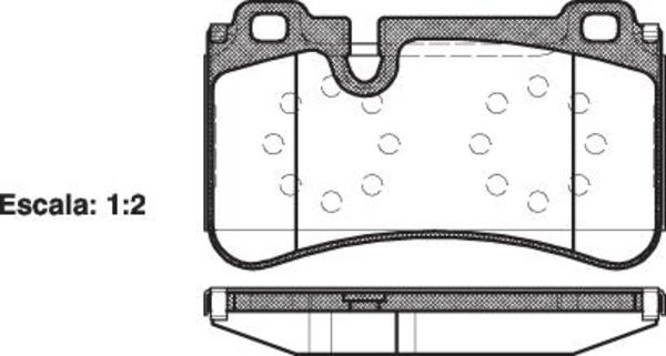 Remsa REAR DISC BRAKE PADS - MERCEDES BENZ E-CLASS , SL CLASS 04-