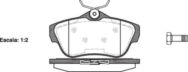 Remsa REAR DISC BRAKE PADS - FIAT SCUDO 07-