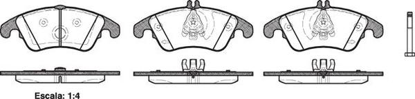 Remsa FRONT DISC BRAKE PADS - MERCEDES BENZ C , E CLASS 07-