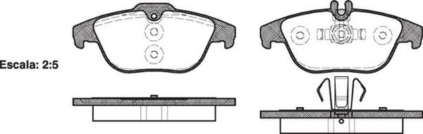 Remsa REAR DISC BRAKE PADS - MERCEDES BENZ C , E CLASS 07-