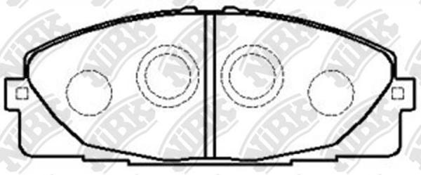 Remsa FRONT DISC BRAKE PADS - TOYOTA HIACE KDH 04-DB1772 E