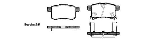 DB1953 E REAR DISC BRAKE PADS - HONDA ACCORD 08- 133202