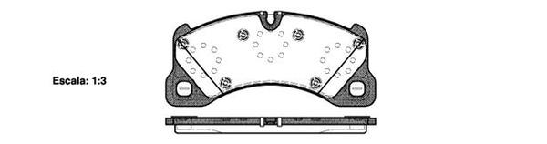 Remsa FRONT DISC BRAKE PADS - PORSCHE CAYENNE , AVW TOUAREG 02-