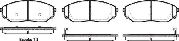 Remsa FRONT DISC BRAKE PADS - KIA SORENTO 02-
