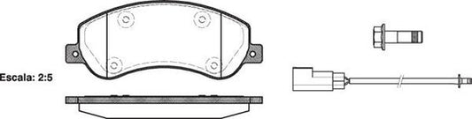 FRONT DISC BRAKE PADS VW AMAROK FORD TRANSIT 125002