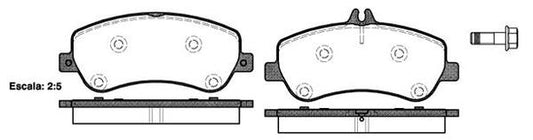 FRONT DISC BRAKE PADS - MERCEDES BENZ E , GLK CLASS 08- 137700