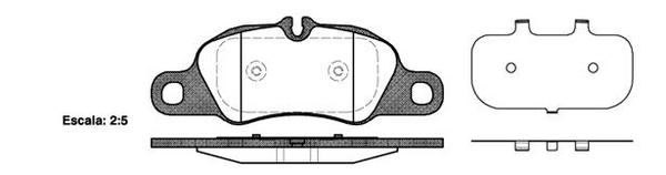 Remsa FRONT DISC BRAKE PADS - PORSCHE 911 , CAYMAN 08-