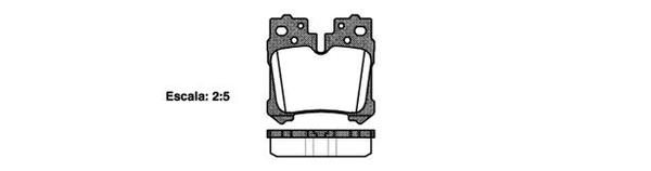 Remsa REAR DISC BRAKE PADS - TOYOTA LEXUS LS 07-