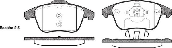 Remsa FRONT DISC BRAKE PADS - CITROEN PEUGEOT RENAULT C4 PICASSO 06-