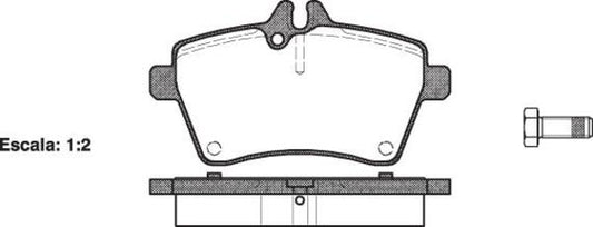 FRONT DISC BRAKE PADS - MERCEDES BENZ A CLASS W169,B CLASS W245 04- 114400