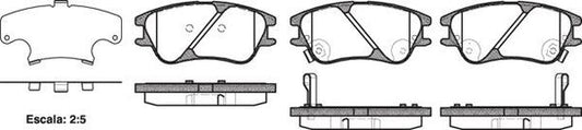 FRONT DISC BRAKE PADS - HYUNDAI ATOS 01- 113902