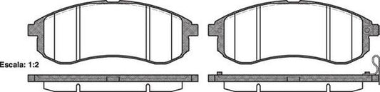 DB1738 E FRONT DISC BRAKE PADS - MITSUBISHI L200 4WD 01-06 112901