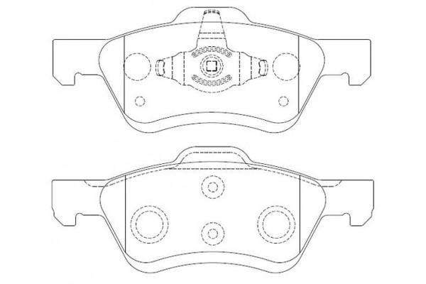 Remsa FRONT DISC BRAKE PADS - FORD ESCAPE MAZDA TRIBUTE 07- DB1821 E