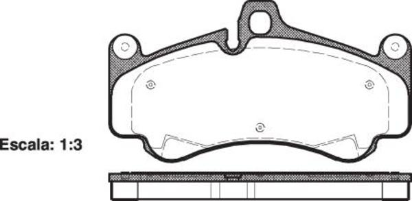 Remsa FRONT DISC BRAKE PADS - PORSCHE 911 , CAYMAN 01-