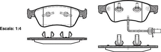 FRONT DISC BRAKE PADS - AUDI / VW A8 02- 105602