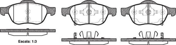 Remsa FRONT DISC BRAKE PADS - TOYOTA AVENSIS 03-