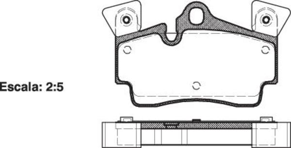 Remsa REAR DISC BRAKE PADS - AUDI / VW / PORSCHE Q7,CAYENNE 02-