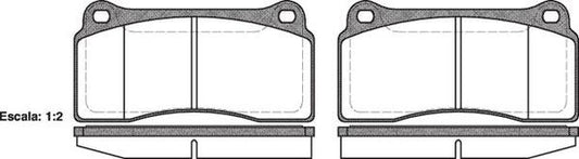 FRONT DISC BRAKE PADS - JAGUAR XJ , XK 8 97- 098300