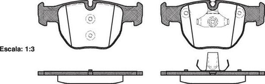FRONT DISC BRAKE PADS - LAND RANGE ROVER 02- 097900