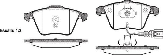 FRONT DISC BRAKE PADS - AUDI / VW A3,TT,GOLF 07-13 096441