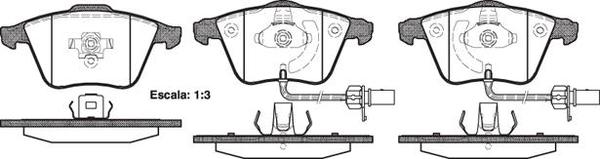 Remsa FRONT DISC BRAKE PADS - AUDI / VW A4,A6,A8 01-
