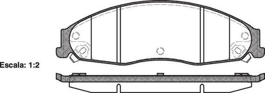 FRONT DISC BRAKE PADS - CADILLAC CTS 02- 095508