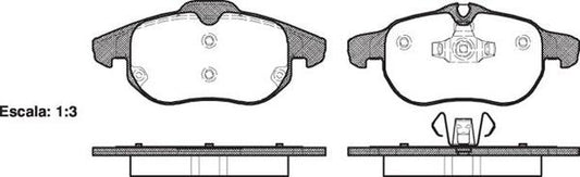 FRONT DISC BRAKE PADS - HOLDEN ASTRA H , VECTRA C DB1664 E 088800