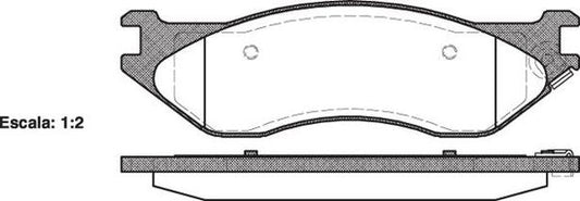 7774 E FRONT DISC BRAKE PADS - DODGE RAM 03- 088704