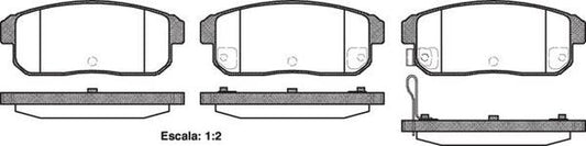 DB1671 E REAR DISC BRAKE PADS - MAZDA RX8 03-12 SUZUKI IGNIS 088311