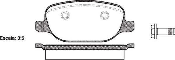 Remsa REAR DISC BRAKE PADS - ALFA 159 , SPIDER 05-