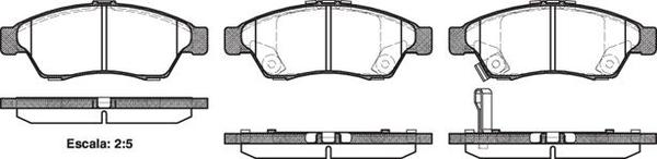 Remsa DB1733 E FRONT DISC BRAKE PADS - SUZUKI AERIO RA21,RB21 02-