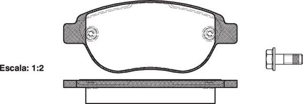 Remsa FRONT DISC BRAKE PADS - CITROEN PEUGEOT RENAULT 307 06- DB1758 E